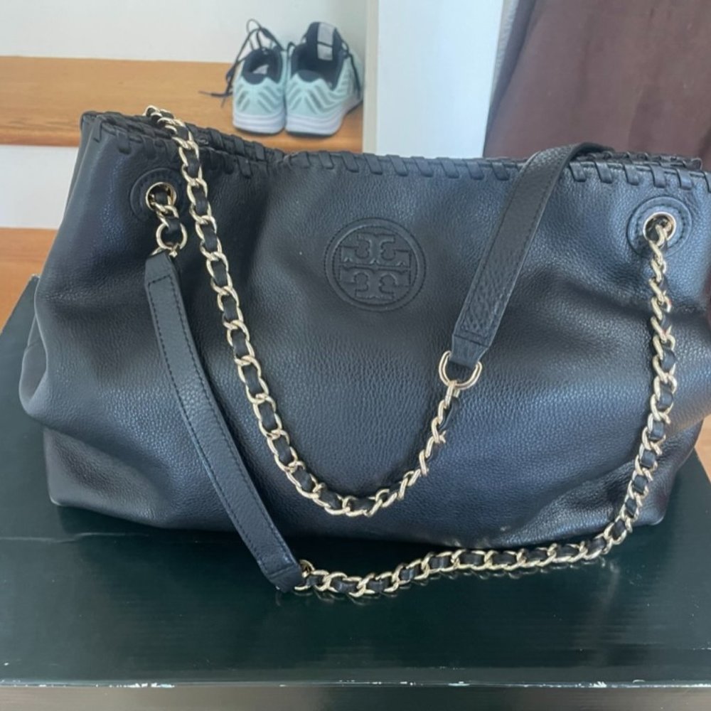 Tory Burch Black Leather Bag